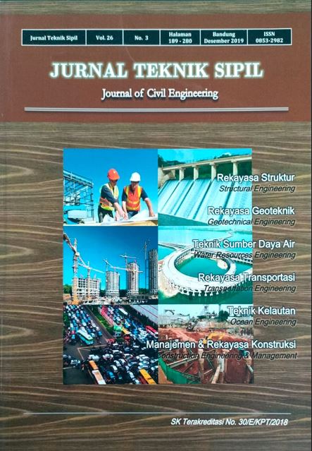 Jurnal Teknik Sipil : Jurnal Teoritis dan Terapan Bidang Rekayasa Sipil Vol. 26 no.3