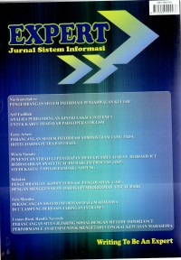 Explore, Jurnal sistem informasi dan telematika (Telekomunikasi, Multimedia dan infromatika) Vol.3, No.3, Oktober 2011