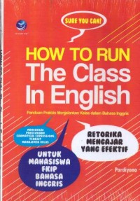 Sure you can! How to run the class in english