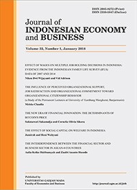 Journal Of Indonesian Economy And Business, Volume 33, Number 1, January 2018