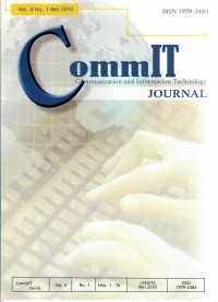 CommIT (Communication and Information Technology) Journal, Vol. 4 No. 1, Mei 2010