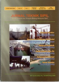 Jurnal, Teknik Sipil Teoritis dan Terapan Bidang Rekayasa Sipil, Vol.18 No.3 .Desember 2011