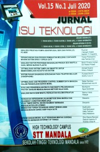 Jurnal Isu Teknologi Vol. 15 No. 1 Juli 2020