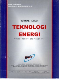 JURNAL ILMIAH TEKNOLOGI ENERGI ,Vol.1 No.14 , Februari 2012