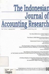 (FEB) The Indonesian Journal of Accounting Research, Vol. 15, No. 3, September 2012