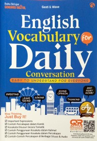 English Vocabulary For Daily Conversation : Easy To Understand For Everyone