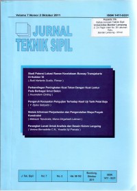 Jurnal Teknik Sipil, Volume 7 Nomor 2, Oktober 2011