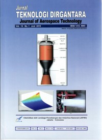 Jurnal TEKNOLOGI DIRGANTARA: Journal of Aerospace Technology, Vol. 13 No. 1, Juni 2015