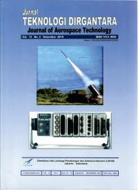 Jurnal TEKNOLOGI DIRGANTARA: Journal of Aerospace Technology, Vol. 13 No. 2, Desember 2015