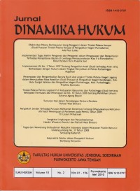 Jurnal DINAMIKA HUKUM - Volume 10 No.2, Mei 2010