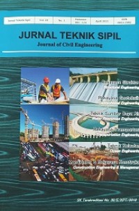 Jurnal Teknik Sipil : Jurnal Teoritis dan Terapan Bidang Rekayasa Sipil Vol. 28 no.1