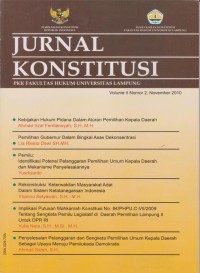 Jurnal KONSTITUSI