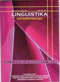 LINGUISTIKA, Jurnal Pendidikan Bahasa Inggris, Volume  Nomor 1, Oktober 2010