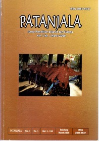 Patanjala, Jurnal Penelitian Sejarah dan Budaya, Vol.1 No.1 Maret 2009