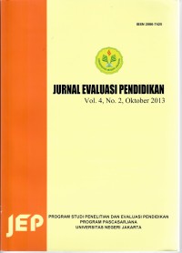 Jurnal Evaluasi Pendidikan, Vol. 4 No. 2, Oktober 2013