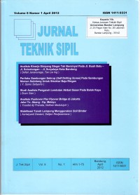 Jurnal Teknik Sipil, Vol.8 No.1 , April 2012