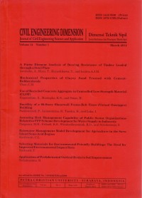 CIVIL ENGINEERING DIMENSION : Journal of Civil Engineering Science and Application, Volume 14 Number 1, March 2012