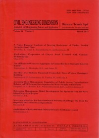 CIVIL ENGINEERING DIMENSION : Journal of Civil Engineering Science and Application, Volume 14 Number 1, March 2012