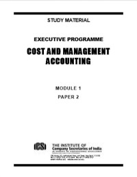 Cost and Management Accounting (Module 1 Paper 2)