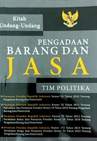 Kitab Undang-Undang pengadaan Barang dan Jasa