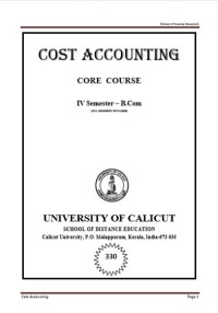 Cost Accounting