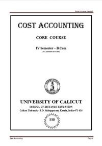 Cost Accounting