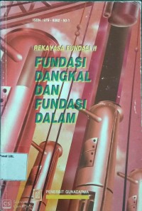 Rekayasa fundasi II : fundasi dangkal dan fundasi dalam (Teknik Mesin)