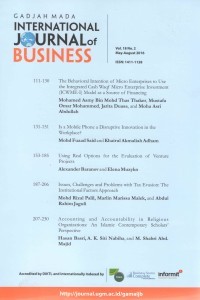 (FEB) Gadjah Mada International Journal of Business, Vol. 16 No. 2 May-August 2014