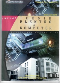 Jurnal Teknik Elektro & Komputer, Volume 1 Nomor 1, April 2013