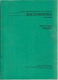 Student Solutions Manual To Accompany Basic Econometrics Second edition