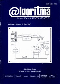 ALGORITMA, Jurnal Ilmiah STMIK GI MDP, Volume 3 Nomor 2, Juni 2007