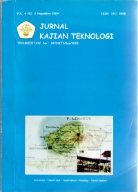 Jurnal Kajian Teknologi, Vol. 6 No. 2, Nopember 2004