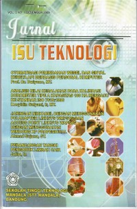 Jurnal Isu Teknologi STT Mandala, Vol. 2 No.1, Desember 2009