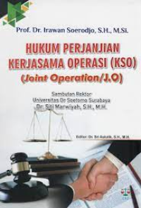 Hukum perjanjian kerjasama operasi (KSO) (joint operation/J.O)