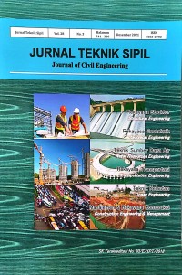 Jurnal Teknik Sipil : Jurnal Teoritis dan Terapan Bidang Rekayasa Sipil Vol. 28 no.3