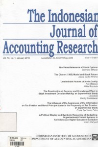 (FEB) The Indonesian Journal of Accounting Research, Vol. 15, No. 1, January 2012