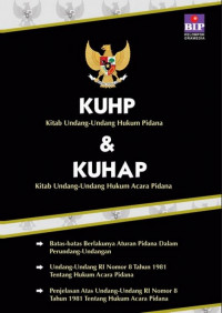 KUHP (kitab undang-undang hukum pidana) & KUHAP (kitab undang-undang hukum acara pidana)