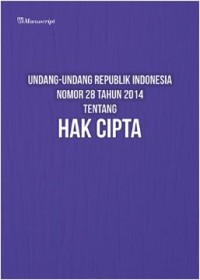 Undang-Undang Republik Indonesia Nomor 28 Tahun 2014 Tentang Hak Cipta