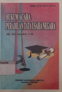 Image of Hukum Acara Peradilan Tata Usaha Negara