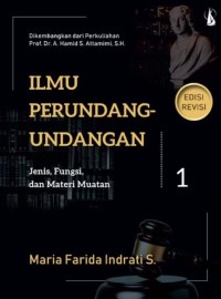 Image of Ilmu perundang-undangan : proses dan teknik peyusunan - jilid 1