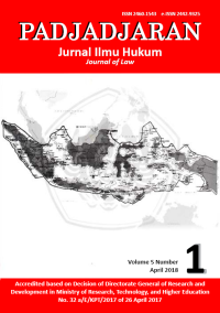 Padjadjaran Jurnal Ilmu Hukum, Volume 5 Number 1, April 2018