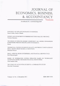 (FEB) Journal of Economics, Business, & Accountancy Ventura, Vol. 14 No. 3, December 2011