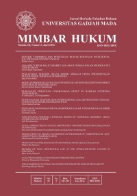 Mimbar Hukum - Volume 28, Nomor 2, Juni 2016