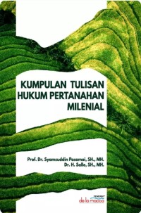 Image of Kumpulan tulisan hukum pertanahan milenial