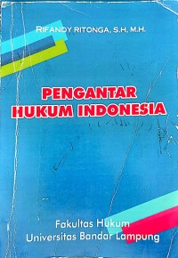 Pengantar Hukum Indonesia