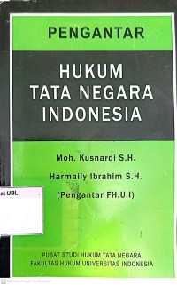 Pengantar Hukum Tata Negara Indonesia