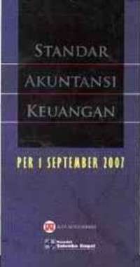 Standar Akuntansi Keuangan Per 1 September 2007