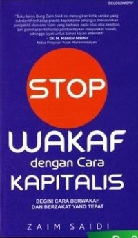 Stop Wakaf dengan cara Kapitalis