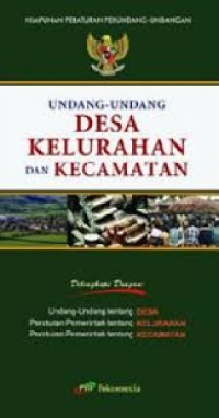 Undang - Undang Desa Kelurahan Dan Kecamatan