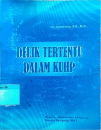 Delik Tertentu Dalam KUHP